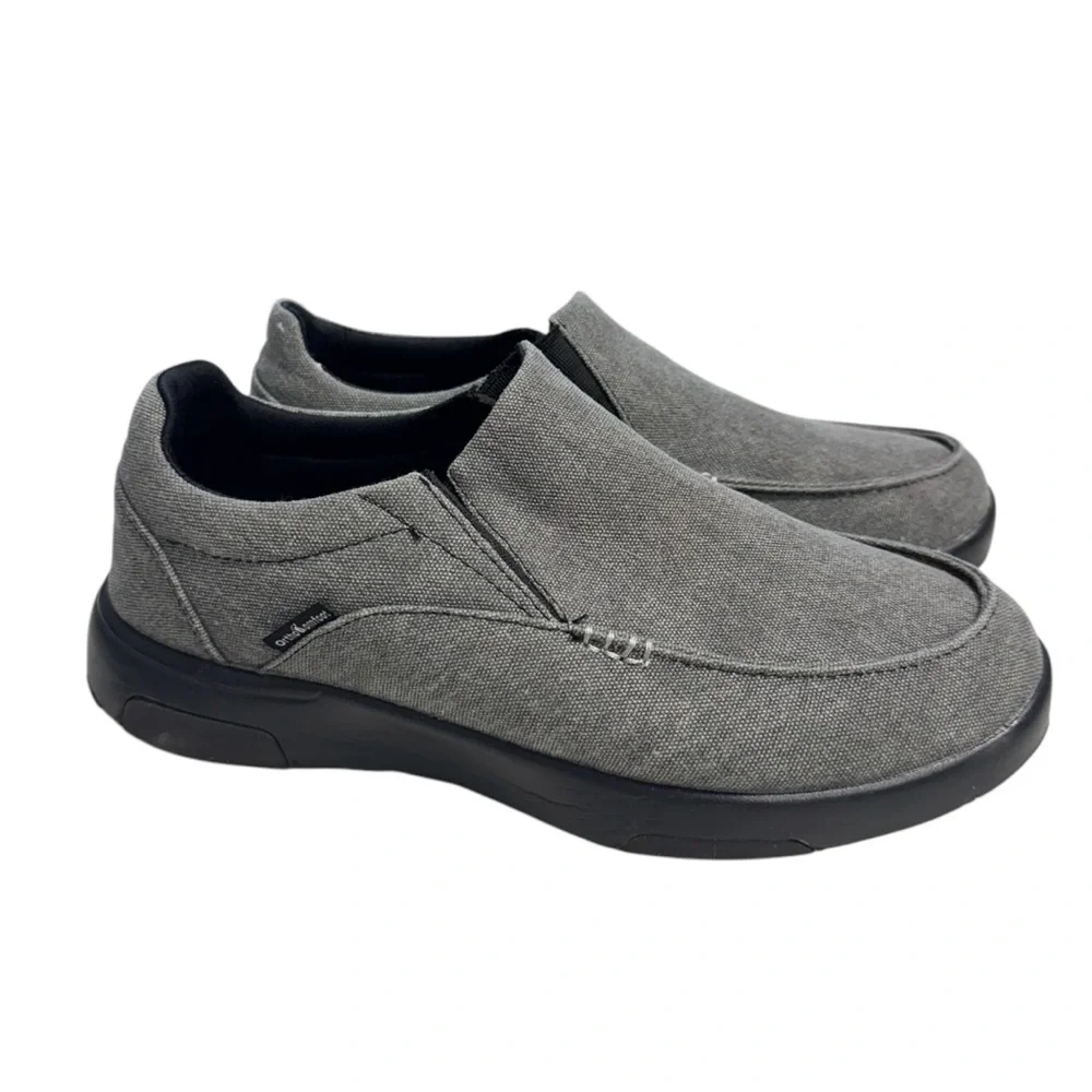 Ortho Comfoot Men’s Slip on Canvas Loafers Size 9  Gray Heather